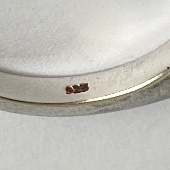 Citrine Band Ring Sterling Silver Gemstone November Birthstone Dainty Size 7.75 - Picture 9 of 11